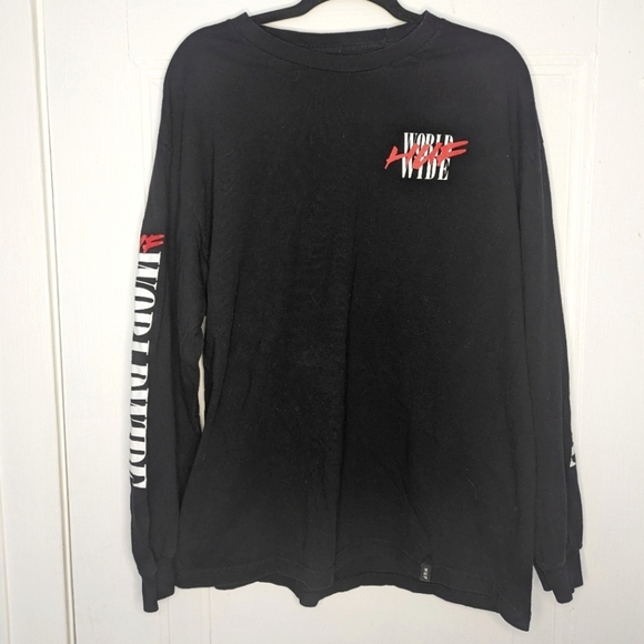 Huf Worldwide Long Sleeve Graphic Tshirt Mens XL - Picture 1 of 4